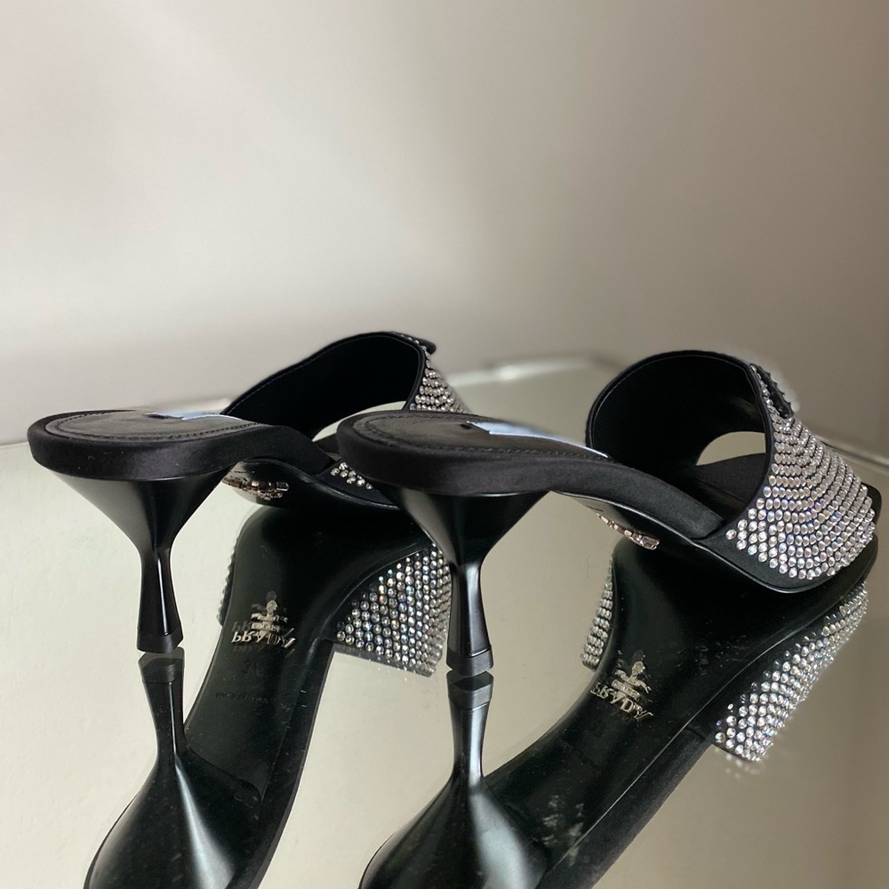 New Prada Crystal embellished mule 37 $1,695 - Picture 11 of 15